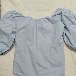 Puffy sleeve missy blouse